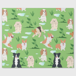 Hunde Kritzeleien Geschenkpapier