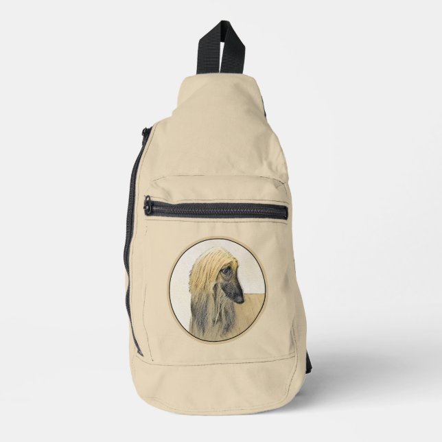 Hunde Kunst Crossbody Bag (Vorderseite)