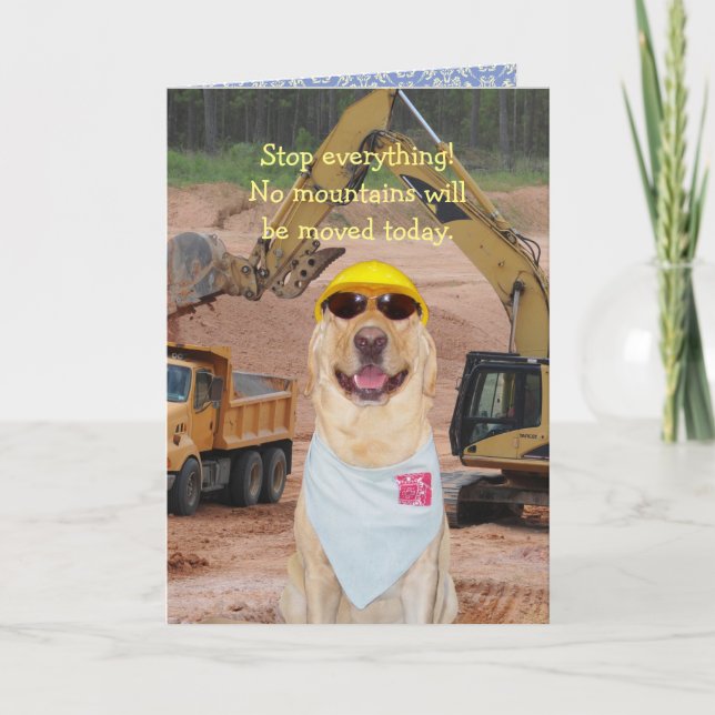 Hunde/Labrador zum Geburtstag Karte (Vorderseite)