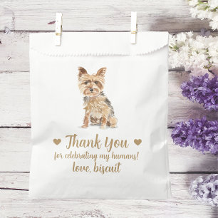 Hunde-Leckerei-Hochzeitsgunstbeutel Geschenktütchen