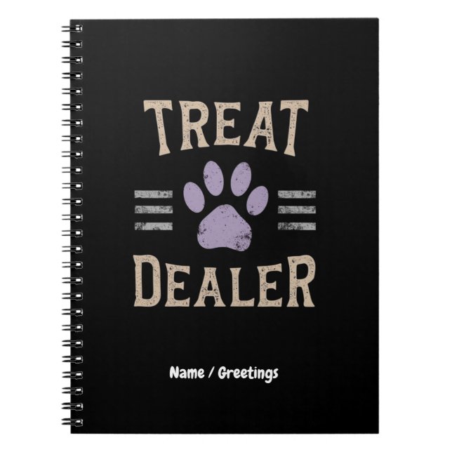 Hunde Leckereien Händler Funny Spaß Design Perfekt Notizblock (Vorderseite)