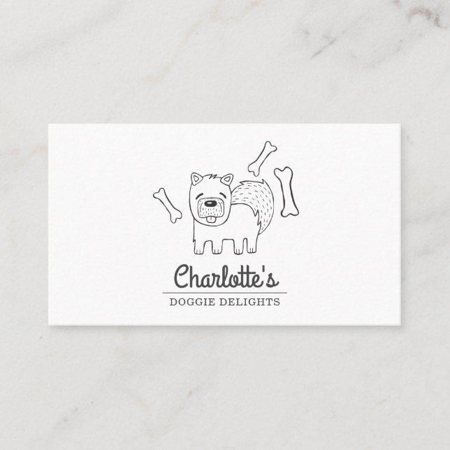 Hunde Leckereien Maker Business Card Visitenkarte (Vorderseite)