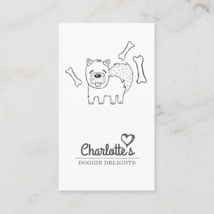 Hunde Leckereien Maker Business Card Visitenkarte