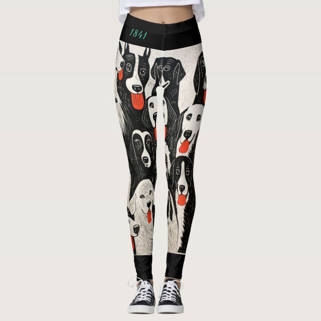 Hunde Leggings (Vorderseite)