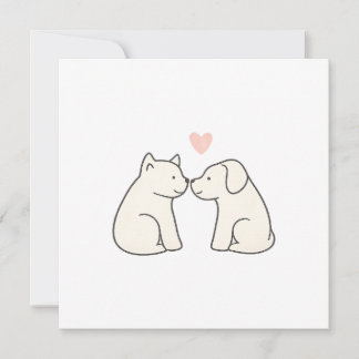 Hunde-Liebe-Flat-Card