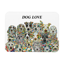 Hunde Liebe Flexibles Foto Magnet