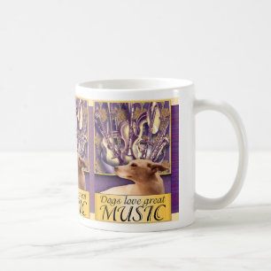 Hunde Liebe große MUSIC Kaffeetasse
