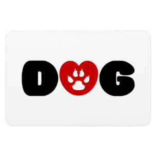 Hunde Liebe Herz Magnet