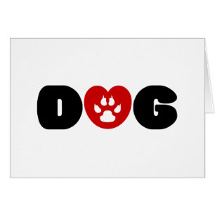 Hunde Liebe Herzgrusskarte
