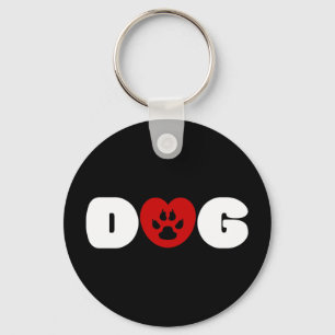 Hunde Liebe Herzkette Schlüsselanhänger