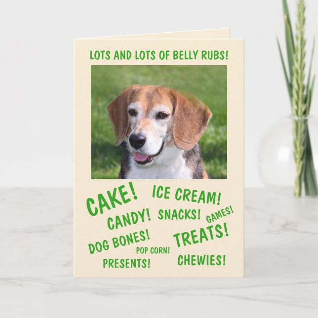 Hunde Liebe Partys Geburtstag Karte (Vorderseite)