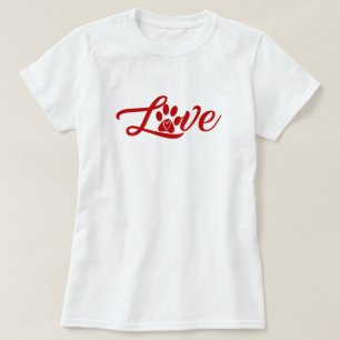 Hunde Liebe Paw T - Shirt