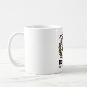 Hunde-Liebe-Shirt Vintage-Gravur Lorbeer-Design (2 Kaffeetasse