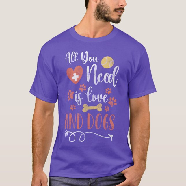 Hunde Liebe T-Shirt (Vorderseite)