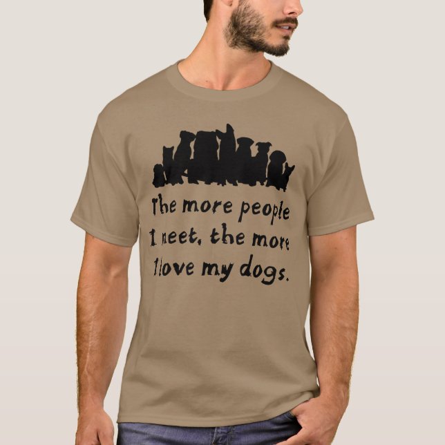 Hunde Liebe T-Shirt (Vorderseite)