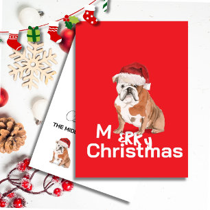 Hunde lieben Personalisierte Weihnachten Rot und W
