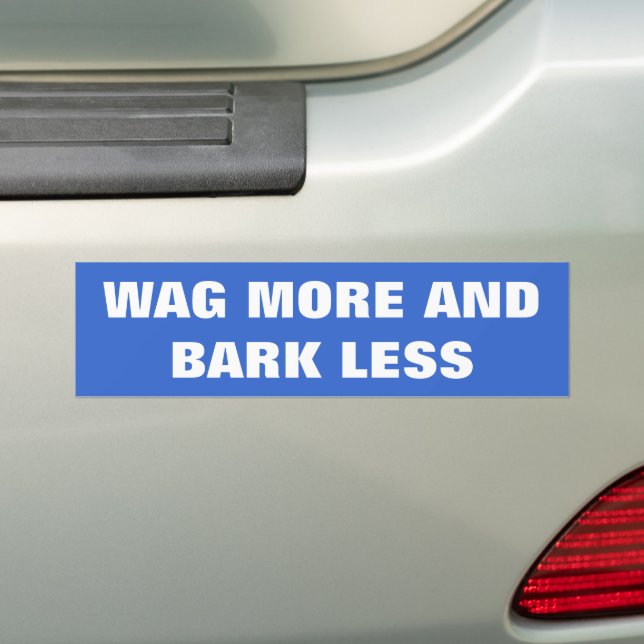 HUNDE LIEBEN, WAGEN MEHR UND BARK WENIGER AUTOAUFKLEBER (Auf Auto)