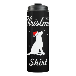 Hunde lieben Weihnachtshunde Thermosbecher
