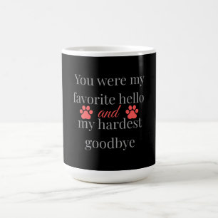 Hunde Liebhaber Du warst mein Lieblings-Hallo und Kaffeetasse