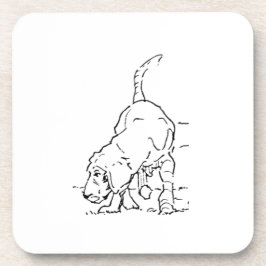 Hunde Liebhaber Erinnerung, Beagle Illustration Getränkeuntersetzer