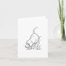 Hunde Liebhaber Erinnerung, Beagle Illustration Karte