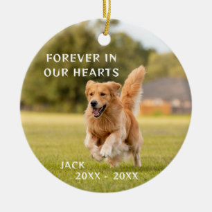 Hunde-Liebhaber Foto Haustier Erinnerungs-Schmucks Keramik Ornament