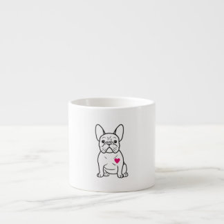 Hunde Liebhaber Herz Französischer Bulldog Espressotasse
