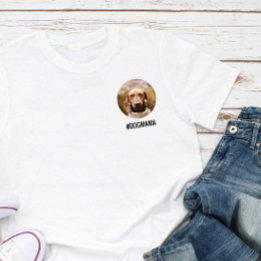 Hunde-Liebhaber Klein individuelles Foto Kreis und T-Shirt