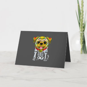 Hunde Liebhaber Lustiges Halloween mit Bulldogge Feiertagskarte