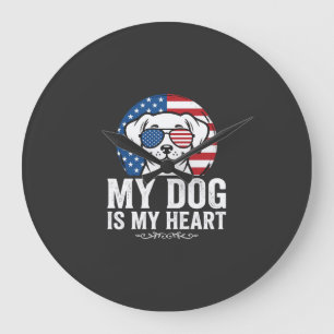 Hunde Liebhaber Mein Hund Ist Mein Herz Große Wanduhr