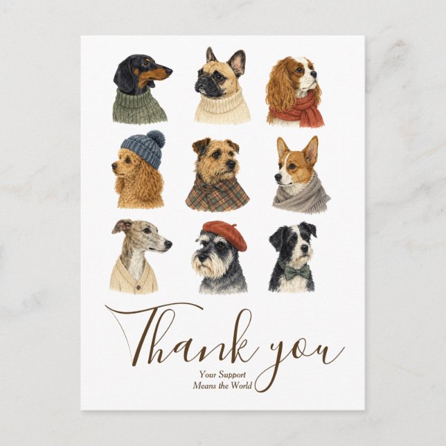 Hunde Liebhaber Pullover Gemütlich Postkarte (Vorderseite)