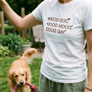 Hunde-Liebhaber-Shirt Guter Hund Gute Laune Süßes T-Shirt