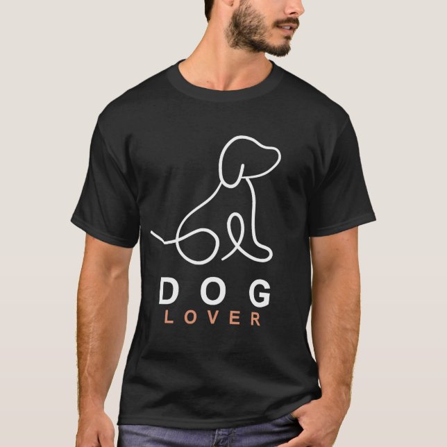 Hunde-Liebhaber T-Shirt (Vorderseite)