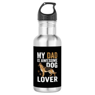 Hunde-Liebhaber-Vater ist großartig Edelstahlflasche