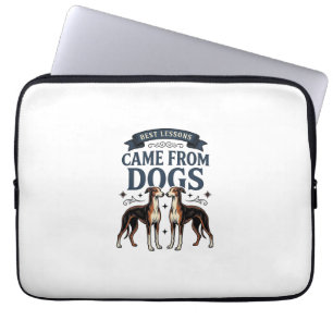 Hunde-Liebhaber-Zitat Vintage-Gravur-Hound-Typogra Laptopschutzhülle