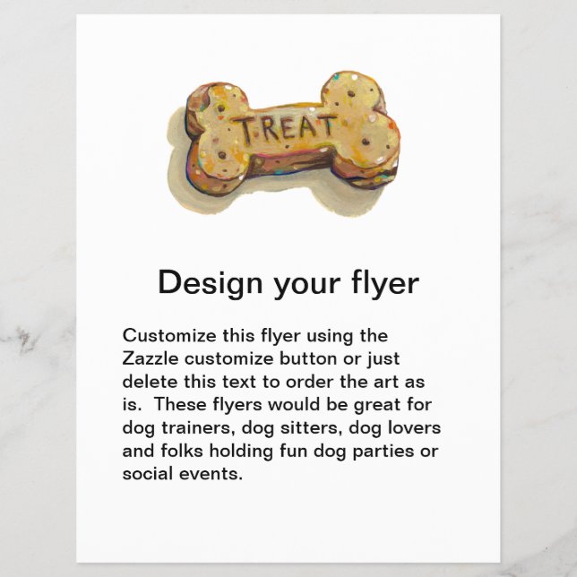 Hunde liebt Flyer für Hunde Party Business Class (Vorne)