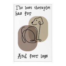 Hunde liebt Poster mit schönem Zitat