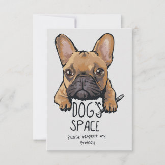 Hunde Lover Hunde Privatsphäre Space Dankeskarte