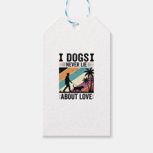 Hunde lügen nie über Liebe Vintage Spazierender Hu Geschenkanhänger