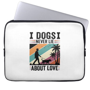 Hunde lügen nie über Liebe Vintage Spazierender Hu Laptopschutzhülle