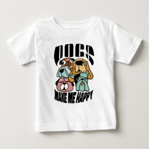Hunde machen mich glücklich baby t-shirt