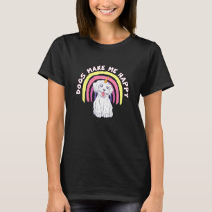 Hunde machen mich glücklichen Einhornhund mit Rege T-Shirt