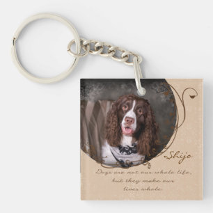 Hunde machen unsere Leben ganze große Schlüsselanhänger