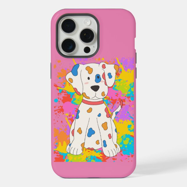 Hunde-Malerei iPhone 15 Pro Max Hülle (Rückseite)