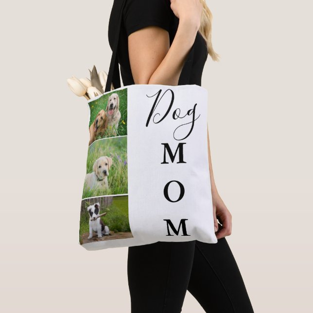 Hunde Mama 3 Foto Tote Beutel Tasche (Von Nahem)