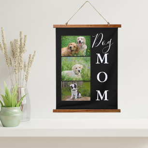 Hunde Mama 3 Foto Wandteppich Mit Holzrahmen
