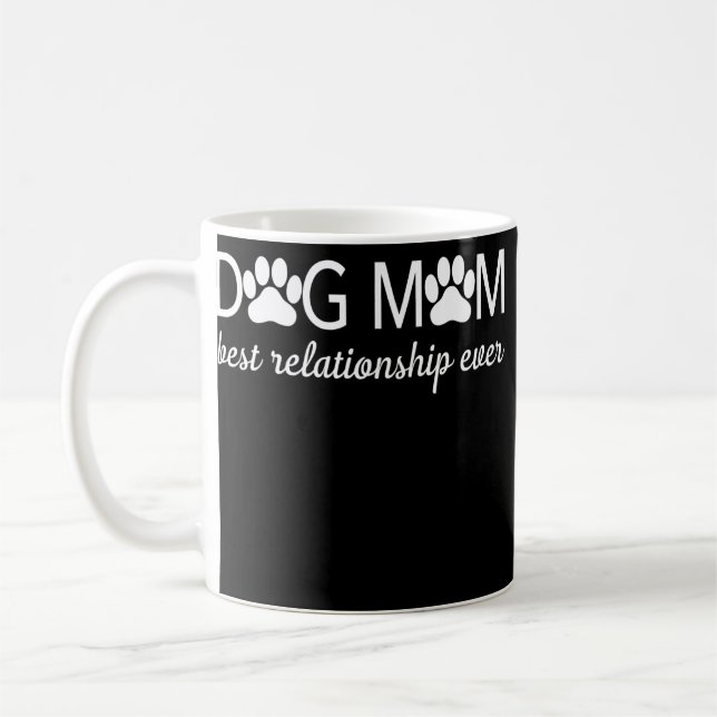 Hunde Mama Beste Beziehung je Apparel  Kaffeetasse (Links)