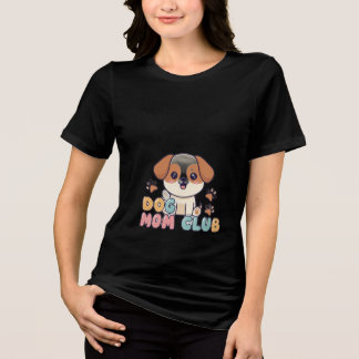 Hunde-Mama-Club Süße Hunde-Liebhaber-Geschenk-T-Sh Tri-Blend Shirt