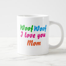 Hunde Mama Cool Woof Woof I Liebe Sie Mama Niedlic