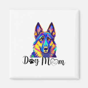 Hunde Mama Coole Farbige Deutsche Schäferhirte Her Magnet